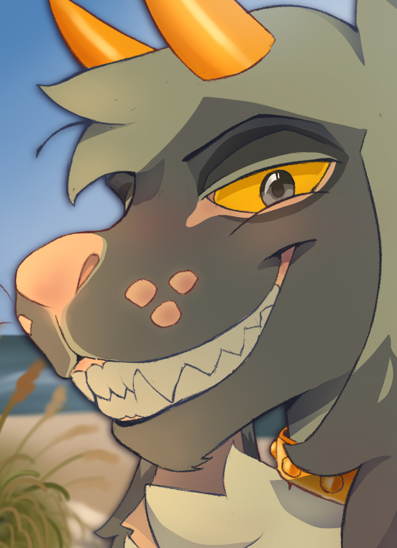 Sketched icon commission example